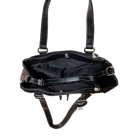 NWT George Satchel Shoulder Bag-Black - Picture 3 of 4